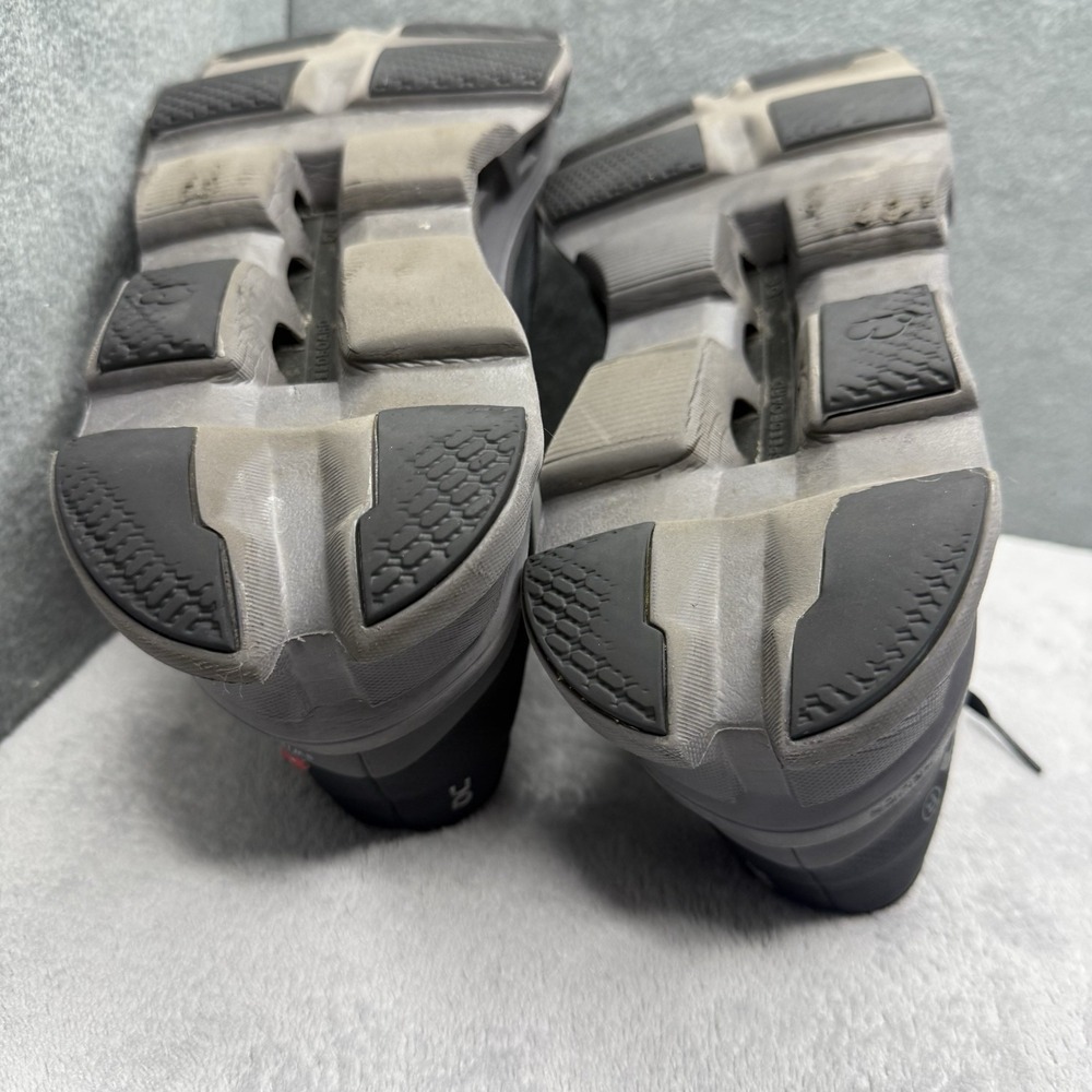 On Cloudmonster Women's 8.5 Black Gray CloudTec Running Shoes Sneakers - Picture 9 of 11
